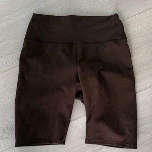 Joah Brown Dark Brown Bike Shorts Size Small Color Sienna (Chocolate Brown)